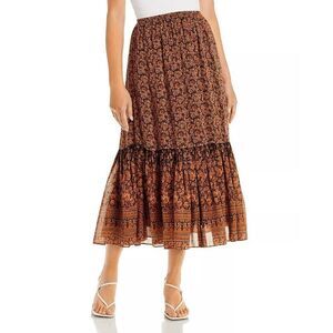 Kobi Halperin Women's Charlie Floral Print Skirt - Hazelnut Multi S